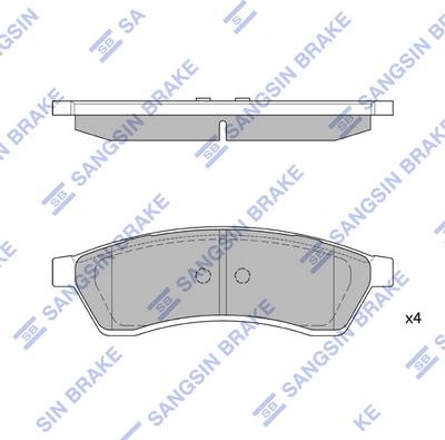 Hi-Q SP1119-R - Гальмівні колодки, дискові гальма autocars.com.ua