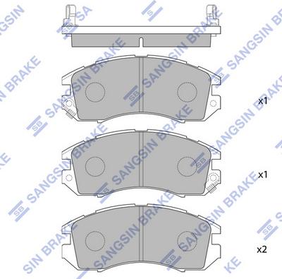 Hi-Q SP1120 - Гальмівні колодки, дискові гальма autocars.com.ua