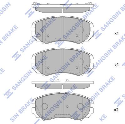 Hi-Q SP1155 - Гальмівні колодки, дискові гальма autocars.com.ua