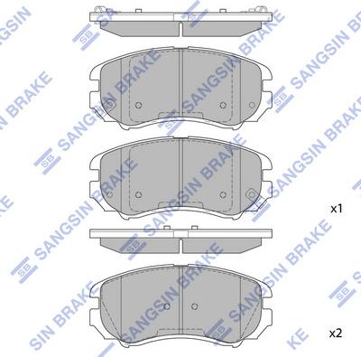 Hi-Q SP1202 - Гальмівні колодки, дискові гальма autocars.com.ua