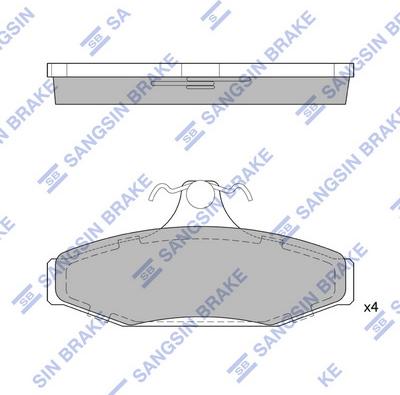 Hi-Q SP1210A - Тормозные колодки, дисковые, комплект avtokuzovplus.com.ua