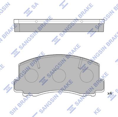 Hi-Q SP1211 - Гальмівні колодки, дискові гальма autocars.com.ua