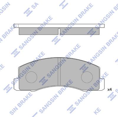 Hi-Q SP1214 - Гальмівні колодки, дискові гальма autocars.com.ua