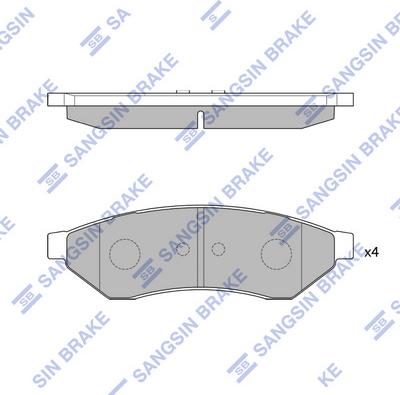 Hi-Q SP1252 - Гальмівні колодки, дискові гальма autocars.com.ua