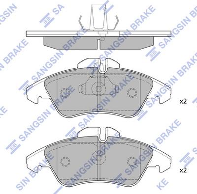 Hi-Q SP1273A - Гальмівні колодки, дискові гальма autocars.com.ua