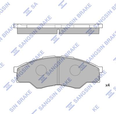 Hi-Q SP1276 - Гальмівні колодки, дискові гальма autocars.com.ua