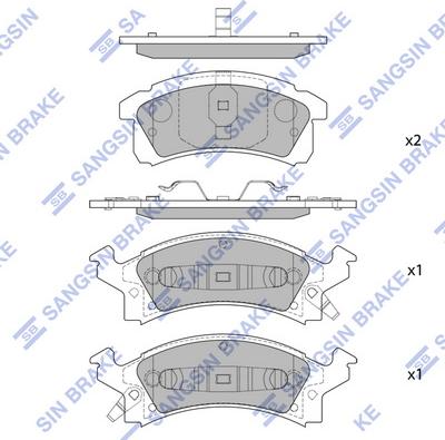 Hi-Q SP1281 - Гальмівні колодки, дискові гальма autocars.com.ua