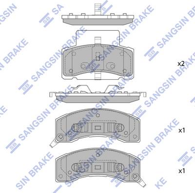 Hi-Q SP1318 - Гальмівні колодки, дискові гальма autocars.com.ua