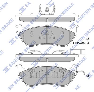 Hi-Q SP1340 - Гальмівні колодки, дискові гальма autocars.com.ua