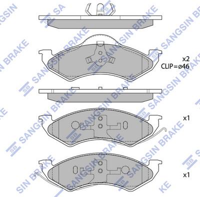 Hi-Q SP1347 - Гальмівні колодки, дискові гальма autocars.com.ua