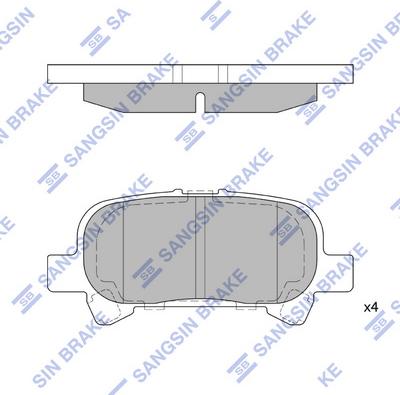 Hi-Q SP1364 - Гальмівні колодки, дискові гальма autocars.com.ua