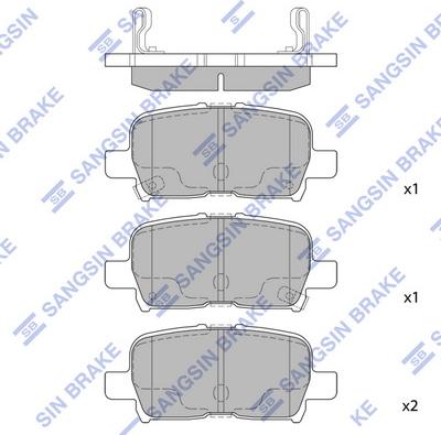 Hi-Q SP1371 - Гальмівні колодки, дискові гальма autocars.com.ua