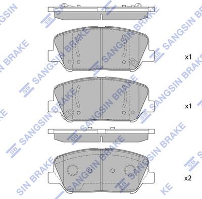 Hi-Q SP1403 - Гальмівні колодки, дискові гальма autocars.com.ua