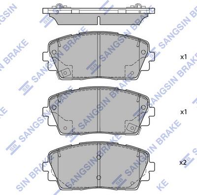 Hi-Q SP1405A - Гальмівні колодки, дискові гальма autocars.com.ua