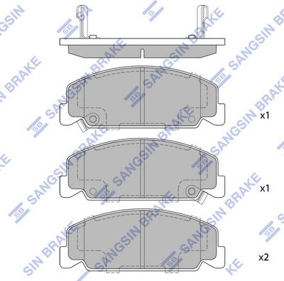 Hi-Q SP1427 - Гальмівні колодки, дискові гальма autocars.com.ua