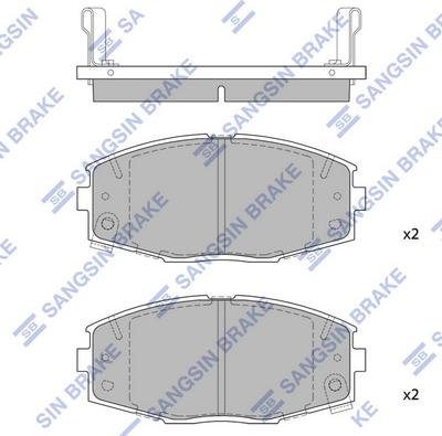 Hi-Q SP1429 - Гальмівні колодки, дискові гальма autocars.com.ua