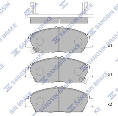 Hi-Q SP1431 - Гальмівні колодки, дискові гальма autocars.com.ua