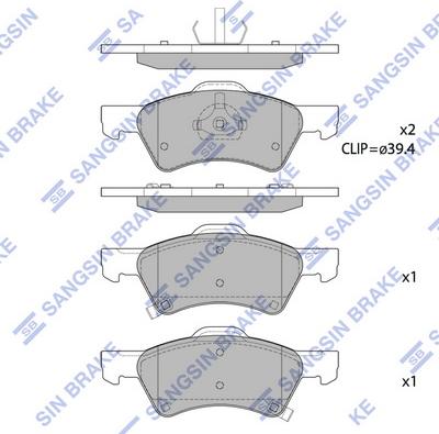 Hi-Q SP1440 - Гальмівні колодки, дискові гальма autocars.com.ua