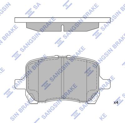 Hi-Q SP1444 - Гальмівні колодки, дискові гальма autocars.com.ua