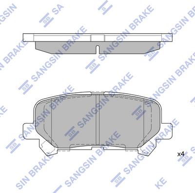 Hi-Q SP1461 - Гальмівні колодки, дискові гальма autocars.com.ua