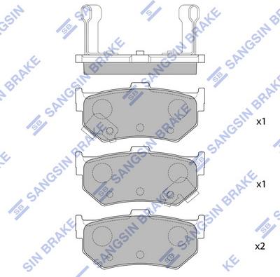 Hi-Q SP1469 - Гальмівні колодки, дискові гальма autocars.com.ua