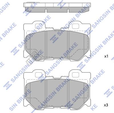 Hi-Q SP1472 - Гальмівні колодки, дискові гальма autocars.com.ua