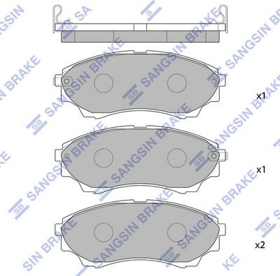 Hi-Q SP1479 - Гальмівні колодки, дискові гальма autocars.com.ua