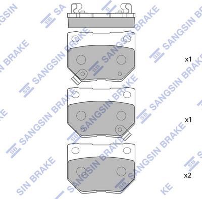 Hi-Q SP1487 - Гальмівні колодки, дискові гальма autocars.com.ua