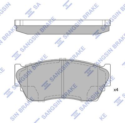 Hi-Q SP1489A - Гальмівні колодки, дискові гальма autocars.com.ua