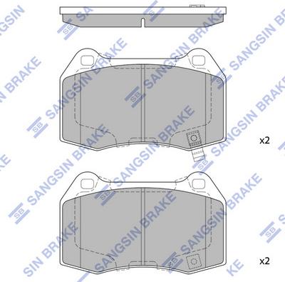 Hi-Q SP1494 - Гальмівні колодки, дискові гальма autocars.com.ua