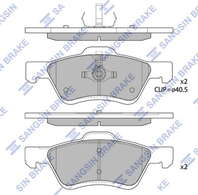 Hi-Q SP1497A - Гальмівні колодки, дискові гальма autocars.com.ua