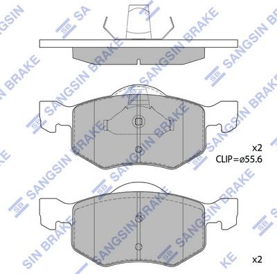 Hi-Q SP1519 - Гальмівні колодки, дискові гальма autocars.com.ua