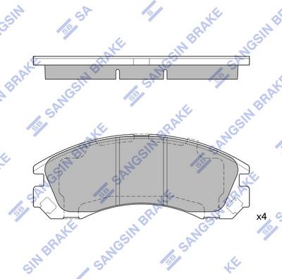 Hi-Q SP1523 - Гальмівні колодки, дискові гальма autocars.com.ua