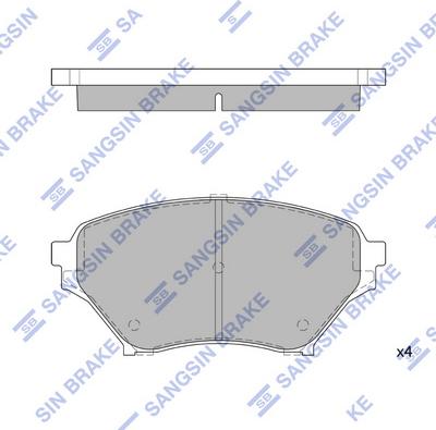 Hi-Q SP1524 - Гальмівні колодки, дискові гальма autocars.com.ua