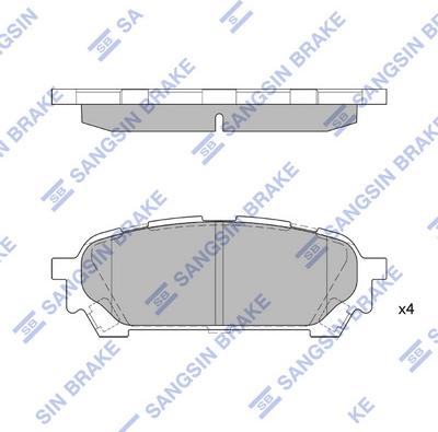 Hi-Q SP1532 - Тормозные колодки, дисковые, комплект avtokuzovplus.com.ua