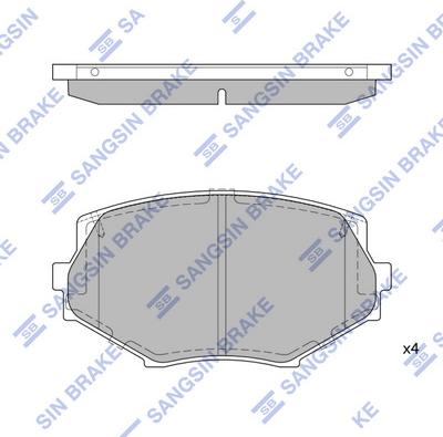 Hi-Q SP1539 - Гальмівні колодки, дискові гальма autocars.com.ua