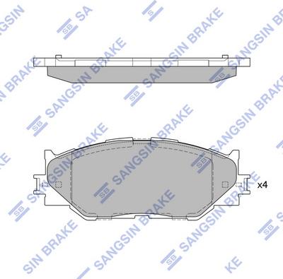 Hi-Q SP1543 - Гальмівні колодки, дискові гальма autocars.com.ua