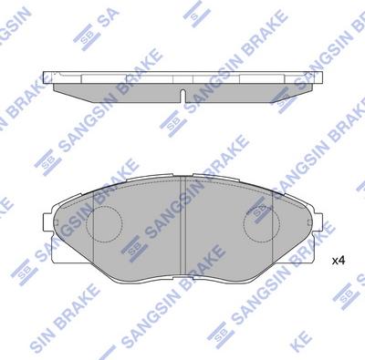 Hi-Q SP1544 - Гальмівні колодки, дискові гальма autocars.com.ua