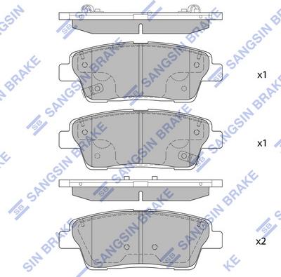 Hi-Q SP1546A - Гальмівні колодки, дискові гальма autocars.com.ua