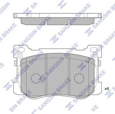 Hi-Q SP1547 - Гальмівні колодки, дискові гальма autocars.com.ua