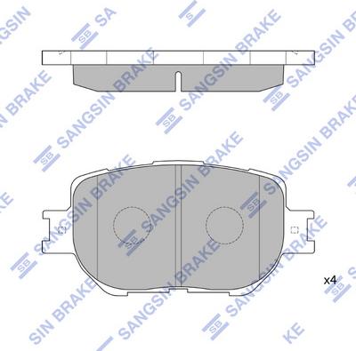 Hi-Q SP1566 - Гальмівні колодки, дискові гальма autocars.com.ua