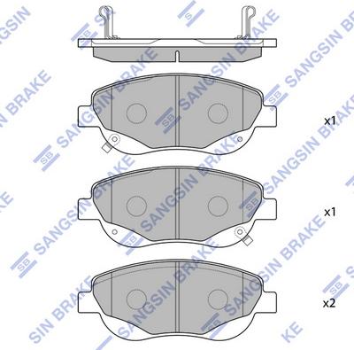 Hi-Q SP1577 - Гальмівні колодки, дискові гальма autocars.com.ua