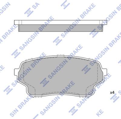 Hi-Q SP1583 - Гальмiвнi колодки кт. autocars.com.ua