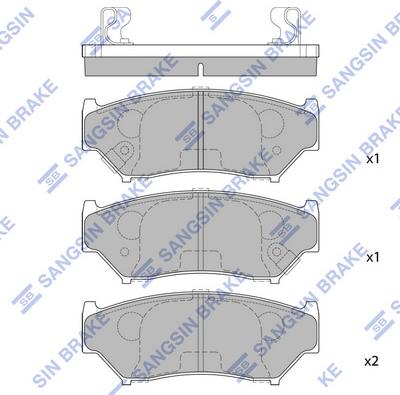 Hi-Q SP1584 - Гальмівні колодки, дискові гальма autocars.com.ua