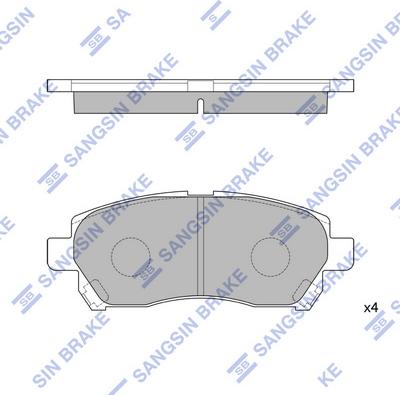 Hi-Q SP1589 - Гальмівні колодки, дискові гальма autocars.com.ua