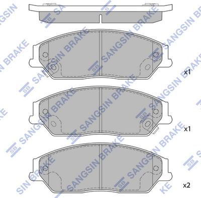 Hi-Q SP1590 - Гальмівні колодки, дискові гальма autocars.com.ua