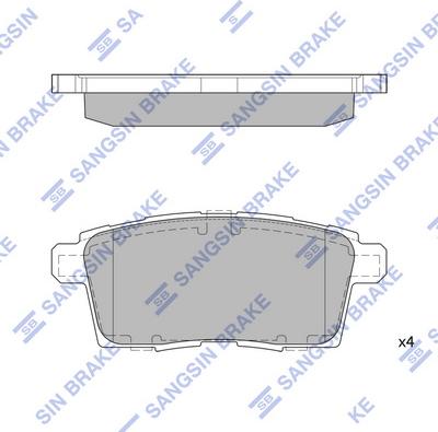 Hi-Q SP1604 - Гальмівні колодки, дискові гальма autocars.com.ua