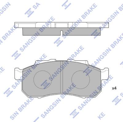 Hi-Q SP1608 - Гальмівні колодки, дискові гальма autocars.com.ua