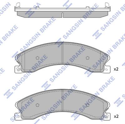 Hi-Q SP1615 - Гальмівні колодки, дискові гальма autocars.com.ua