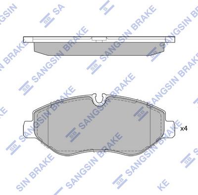 Hi-Q SP1622 - Гальмівні колодки, дискові гальма autocars.com.ua